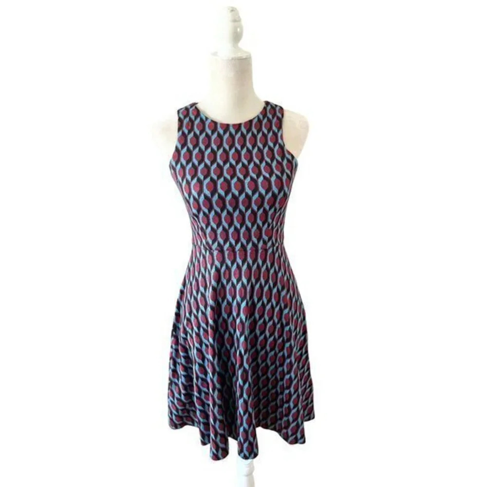Anthropologie 4C Geometric Print Dress XS